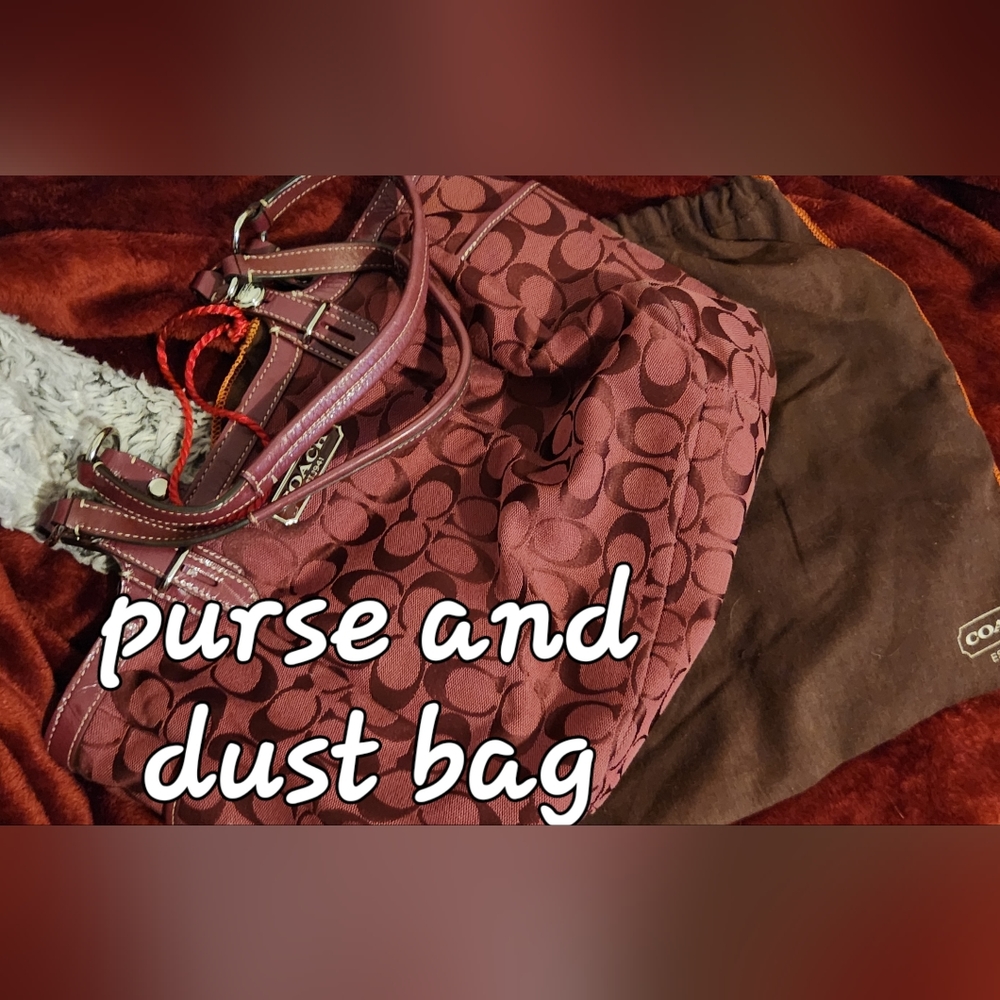 Signature C coach purse